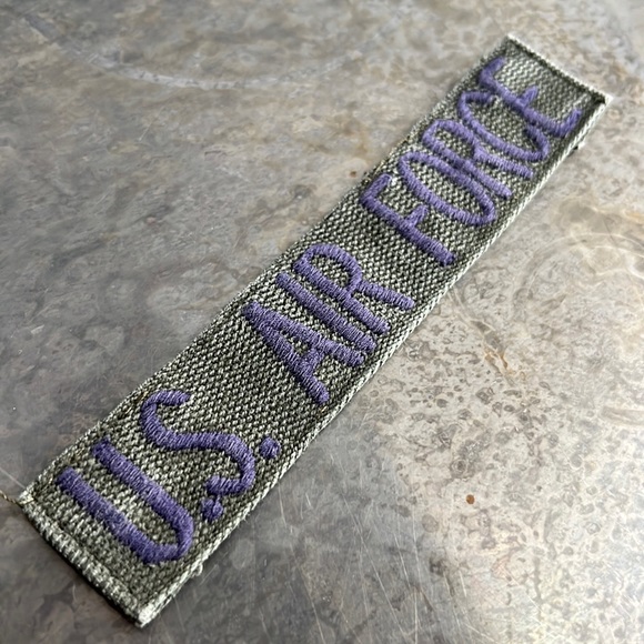 U.S. AIR FORCE embroidered tape patch - Vintage - Picture 3 of 10